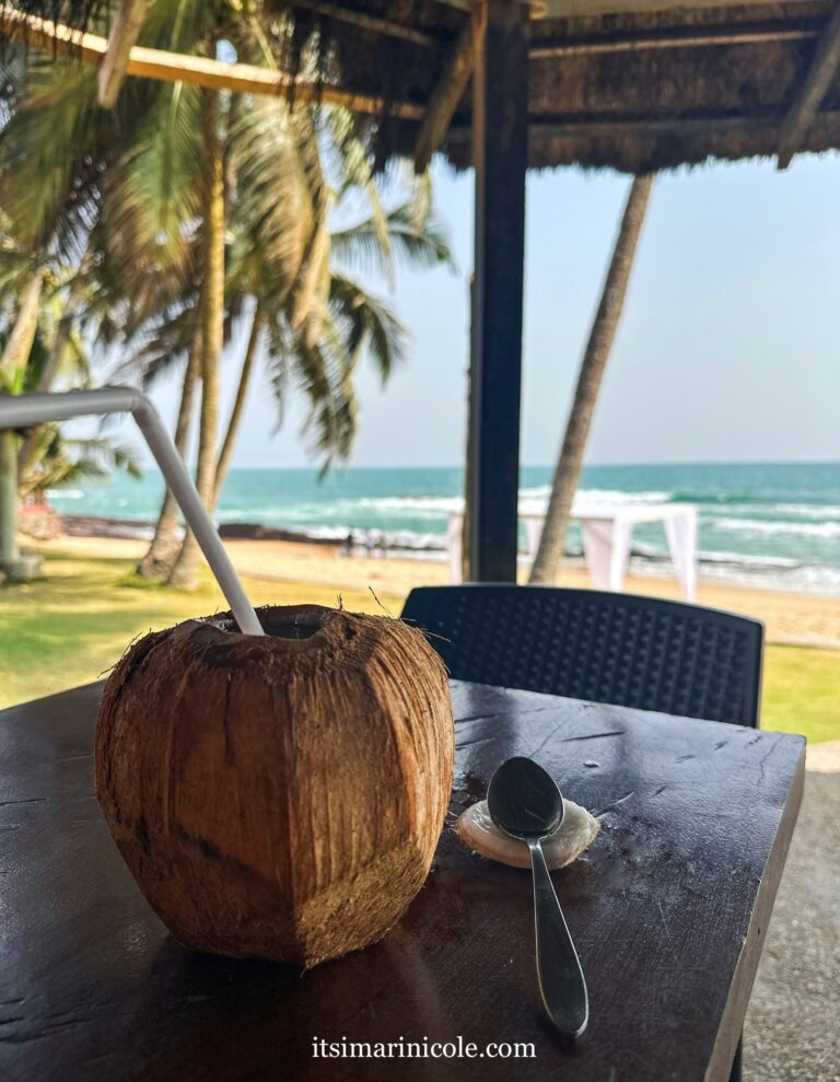 Fresh coconut is a must add to your Accra Itinerary